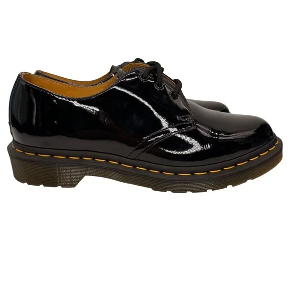 Dr. Martens 10084 Black Patent Leather Classic Lace Up Oxford EU 39 / US 8 L - Picture 2 of 11